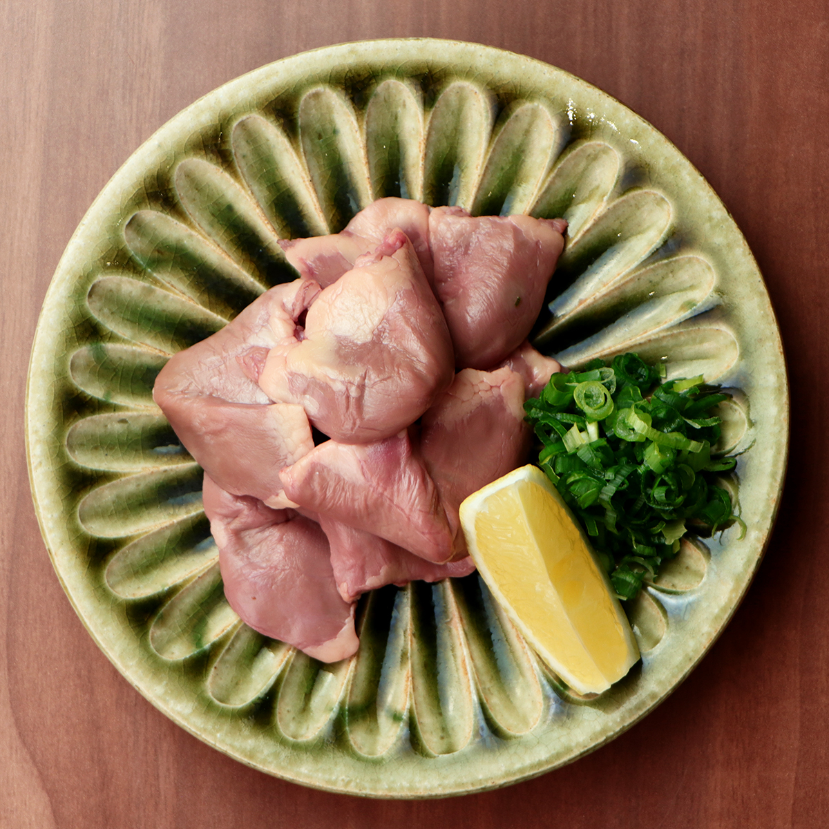 鶏こころの低温調理